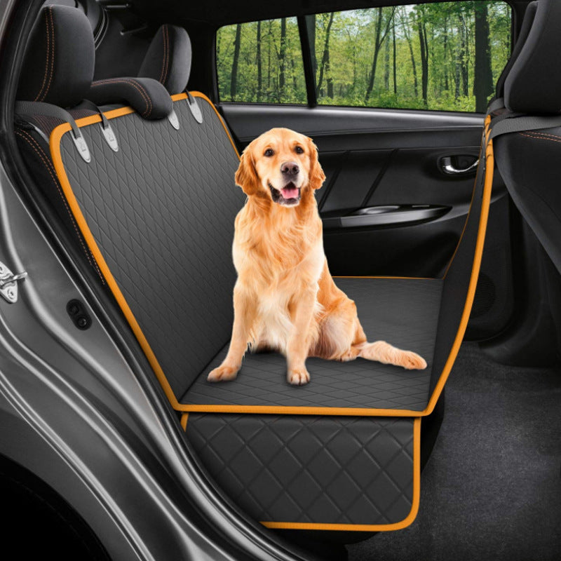 Calming pet car bed,dog car seat cover view mesh pet carrier with zipper and pocket for travel