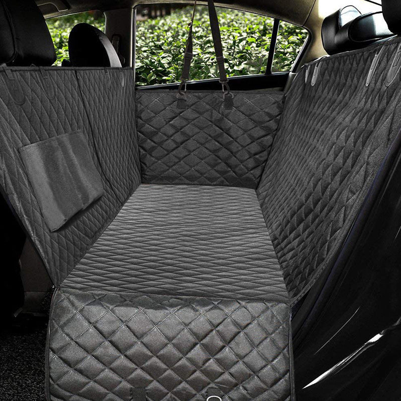 Calming pet car bed,dog car seat cover view mesh pet carrier with zipper and pocket for travel