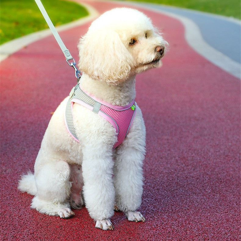 Pet dog vest type leash refletive harness