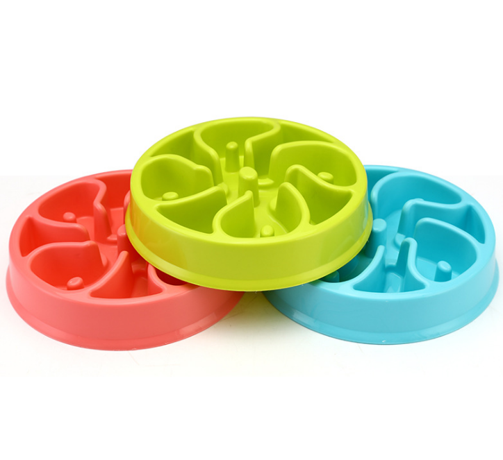Anti-choke bowl plastic dog bawl healthy feeder