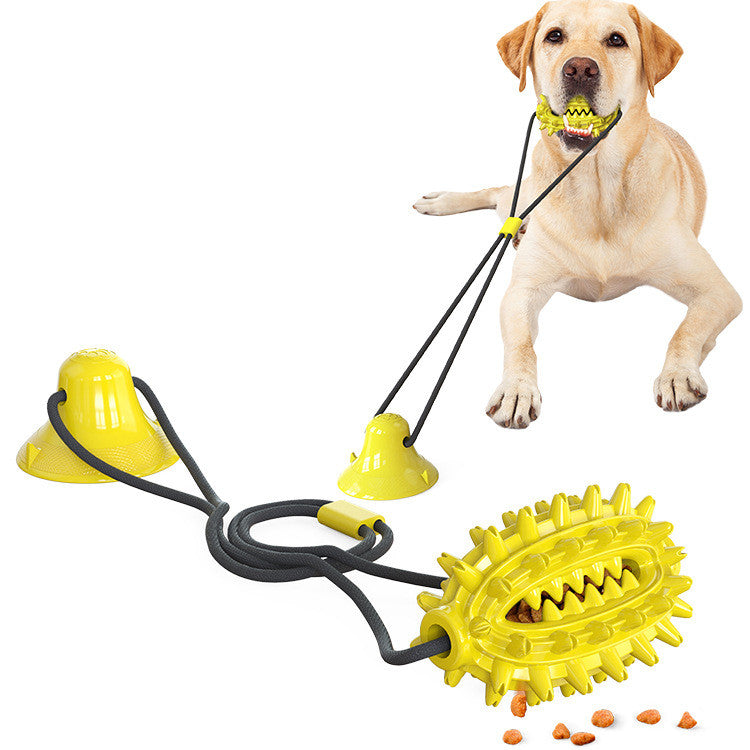 Dog toy tog of war molar stick leaking ball