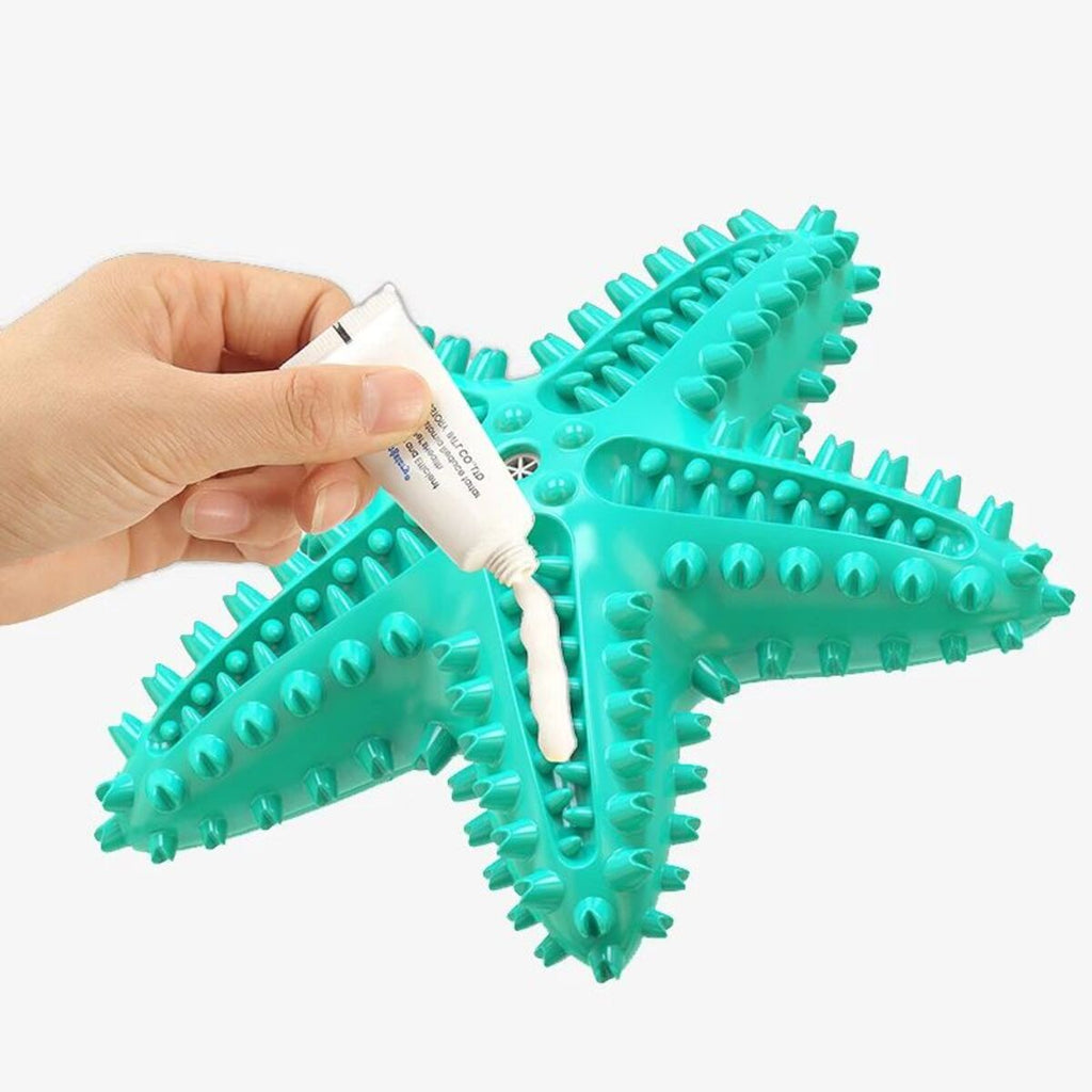 Dog toys for cleaning ches funny interactive training starfish toy accessories