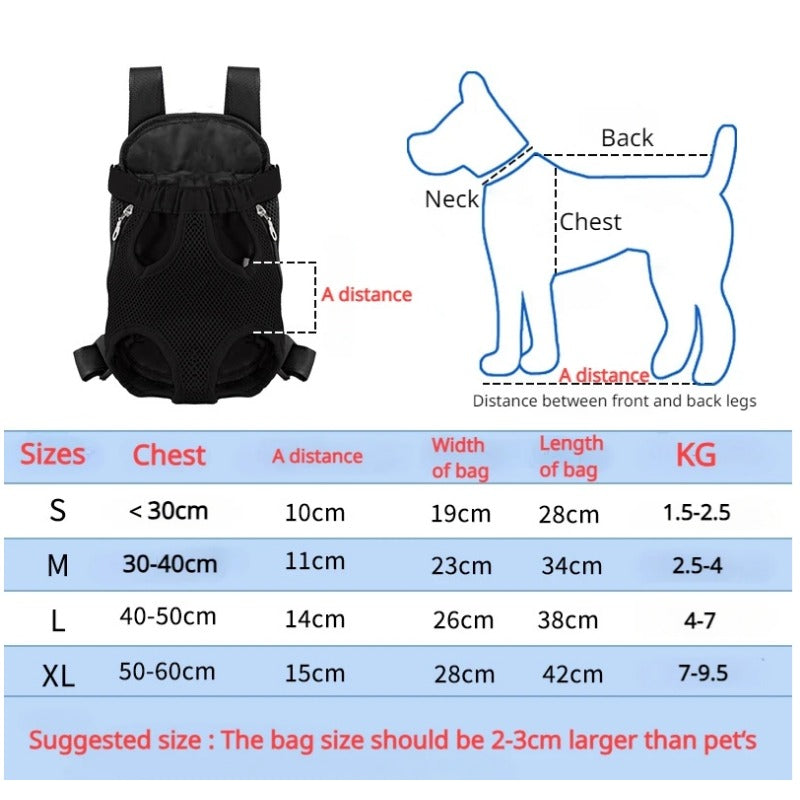 Dog bag adjustable dog front carrier for camping travelin ,pet dog carrier back pack