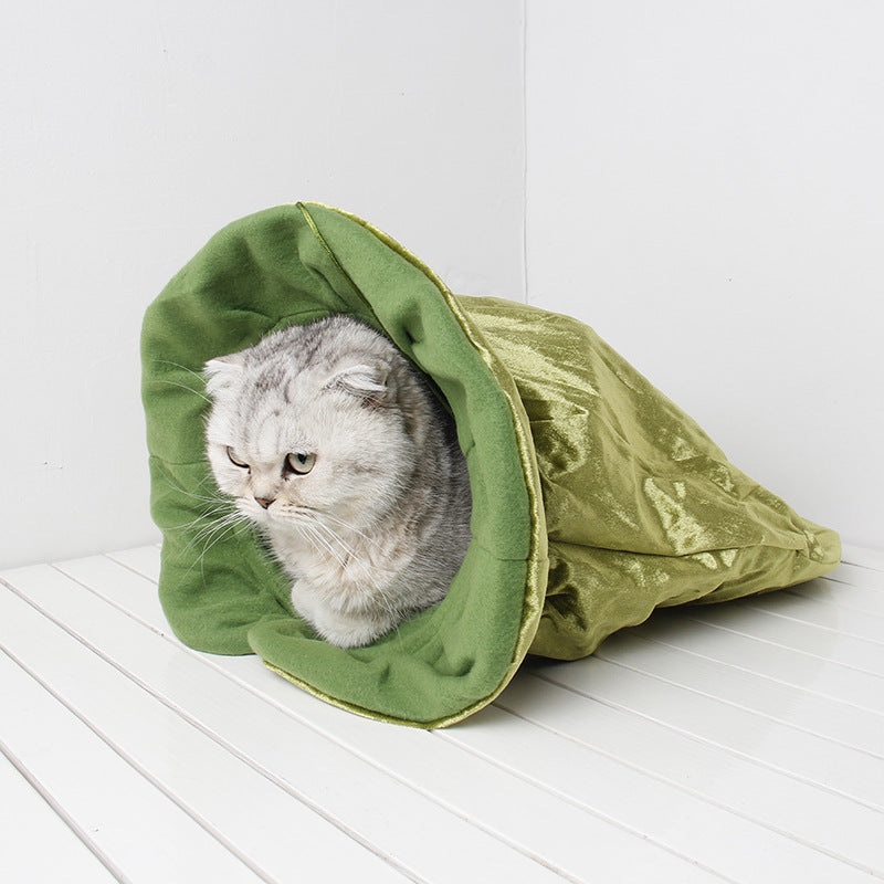 Simple pet frannel toy storage bag