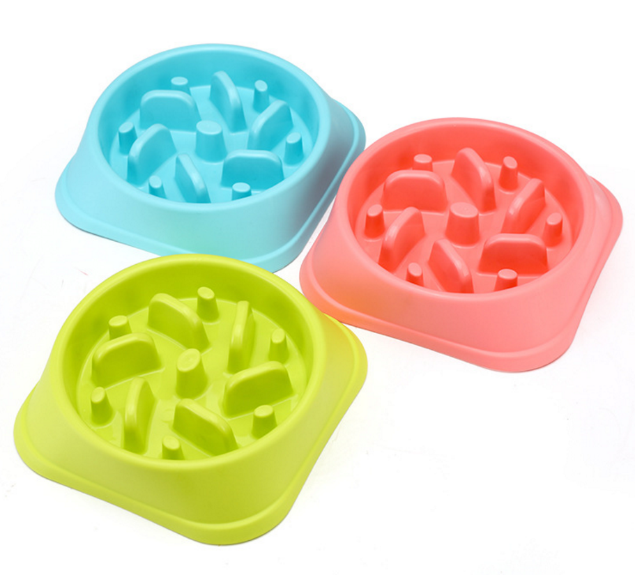 Anti-choke bowl plastic dog bawl healthy feeder