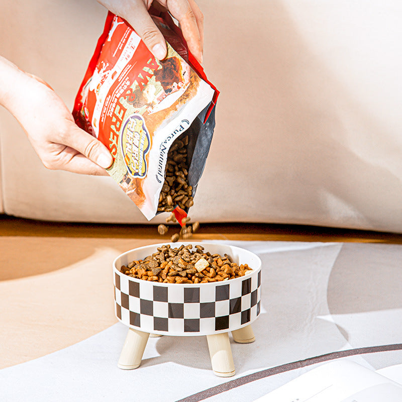 Polka pet stainless steel bowl for pet large diameter four legs