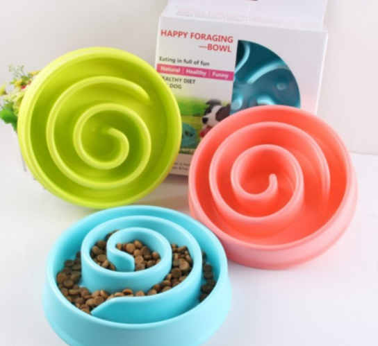 Anti-choke bowl plastic dog bawl healthy feeder