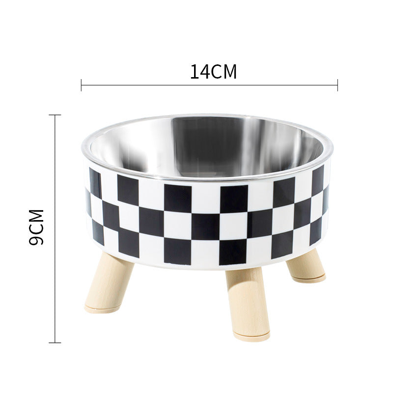 Polka pet stainless steel bowl for pet large diameter four legs