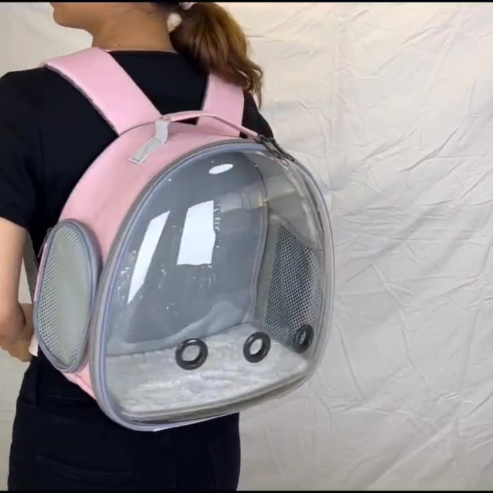 Pet bag bunny gage transparent small animal crrier  backpack sugar