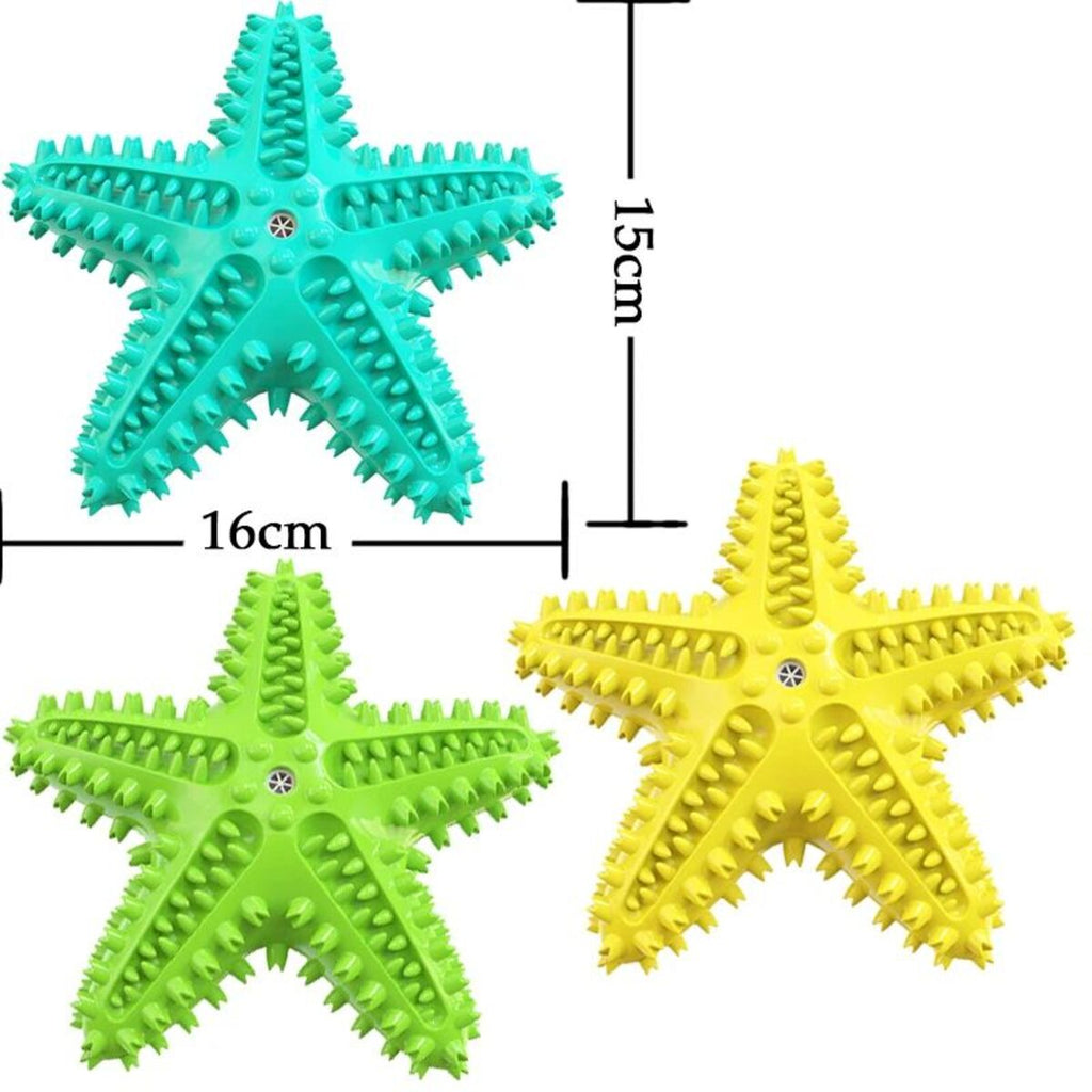 Dog toys for cleaning ches funny interactive training starfish toy accessories