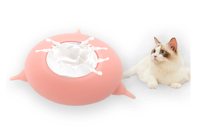 Pet milk feeding bowl