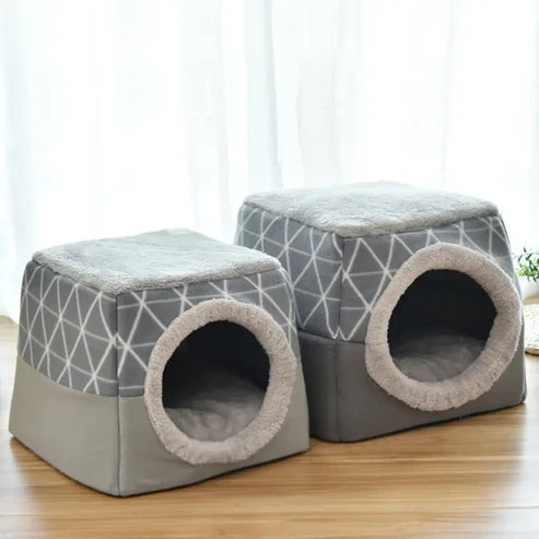pet cat and dot bed villadual use space capsule