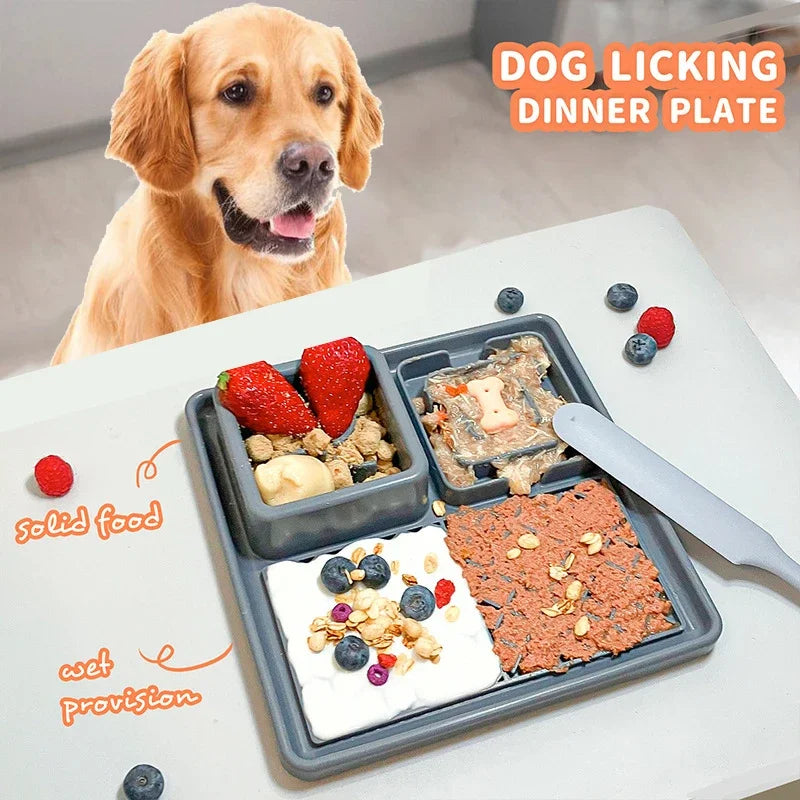 Dog Cat Tableware Anti-choking Bowl Food Grade Organosilicon