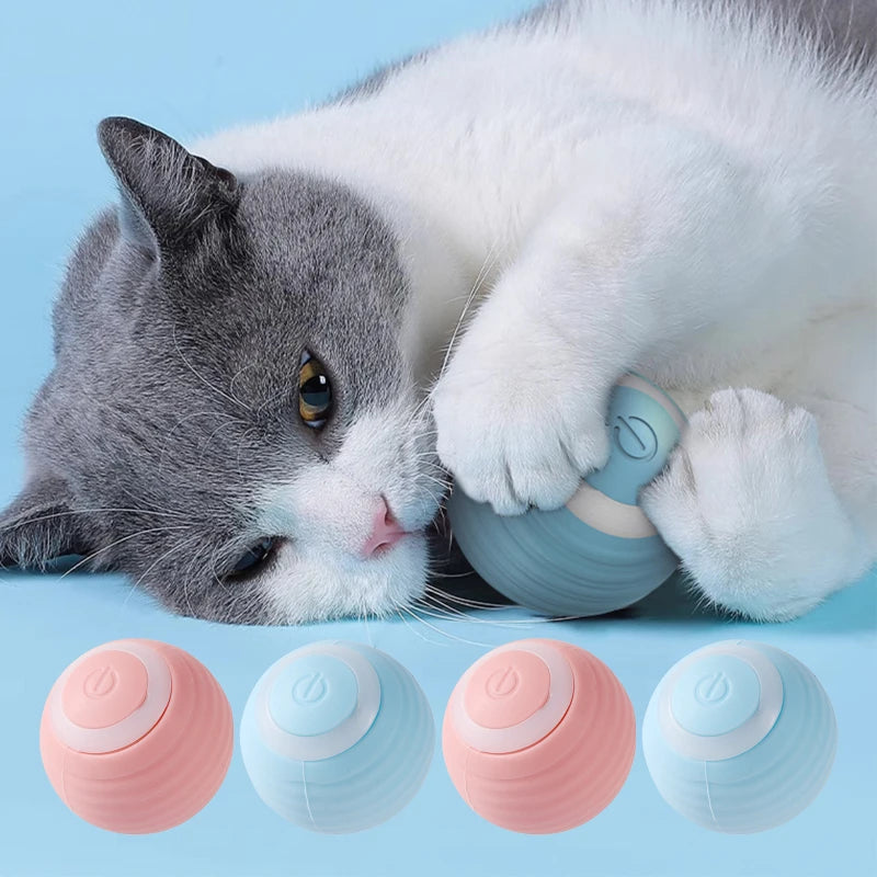 Automatic Moving Cats Toy Interactive Ball Rechargeable Rolling Electric Ball