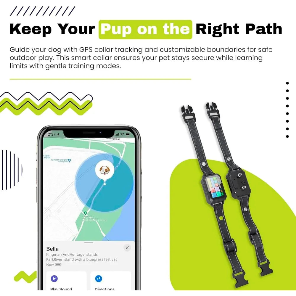 Customizable Invisible GPS Dog Collar Fence System