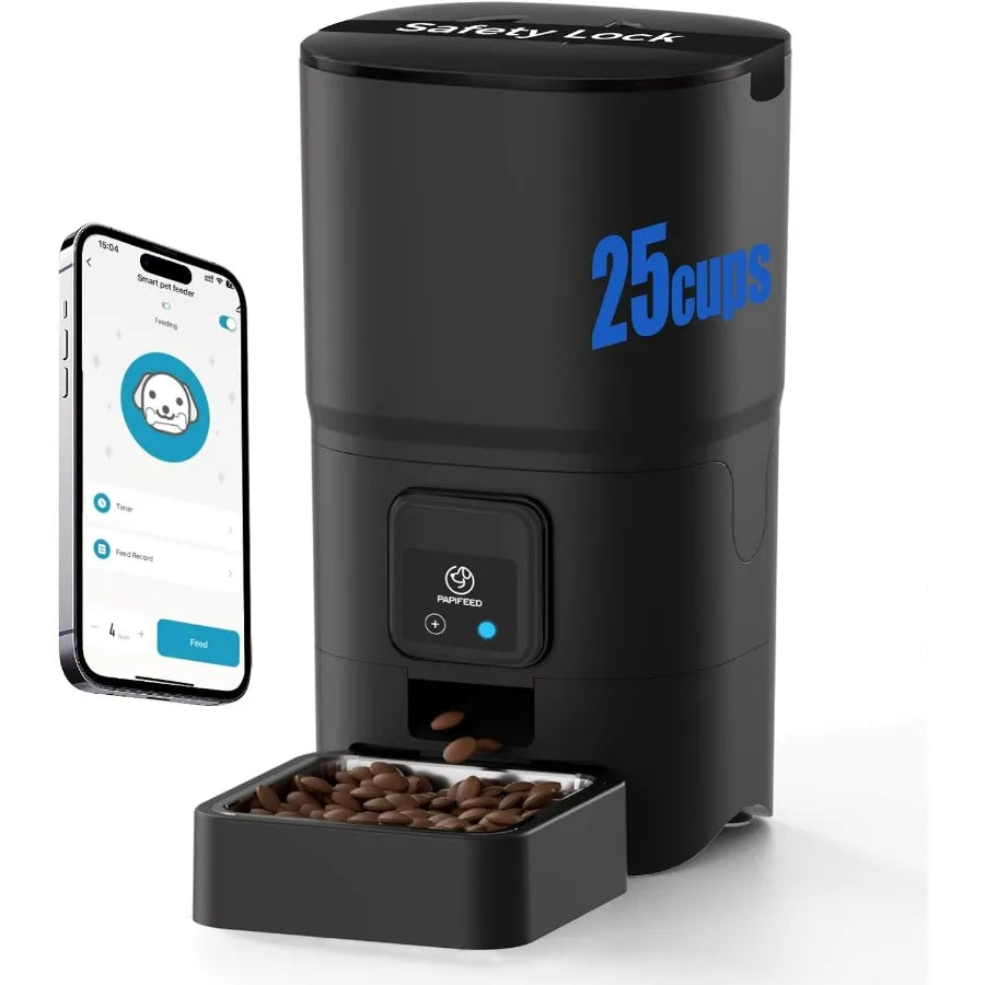 WiFi Automatic Cat Feeder with APP Control for Remote Feeding