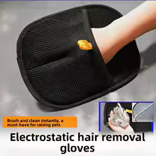 Pet hair removal roller removes hair and dog