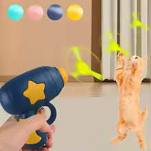 Pet training toyfor kitten mini flaying disc shooting gun chasing game toys pets
