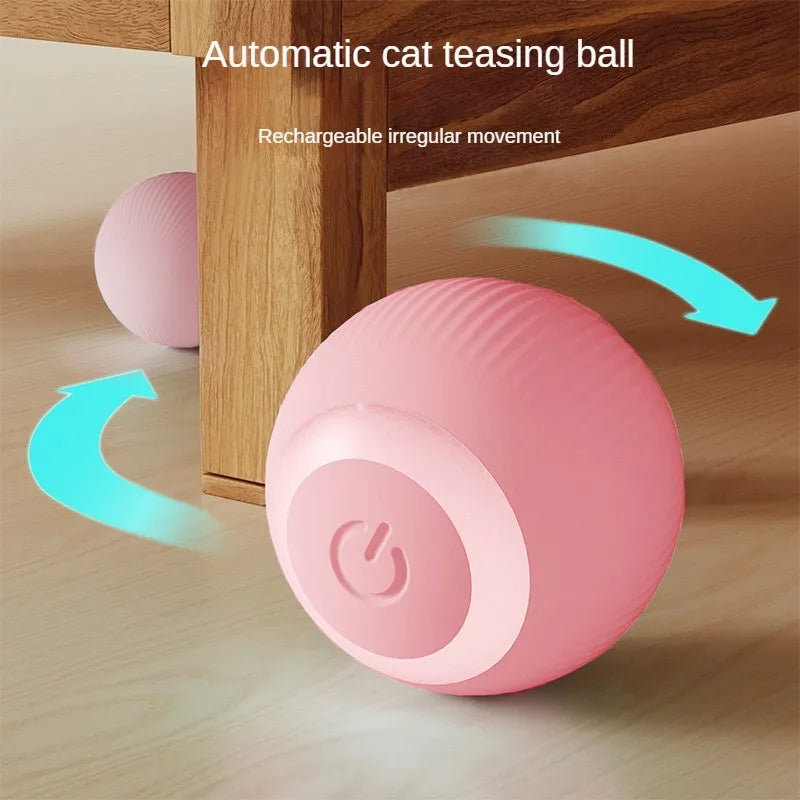 Automatic Moving Cats Toy Interactive Ball Rechargeable Rolling Electric Ball