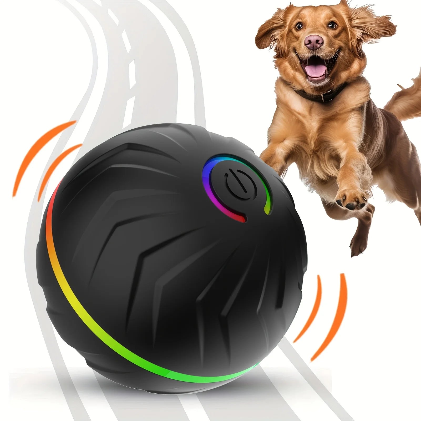 Large size pet smart bouncing ball - motion activated dog ball