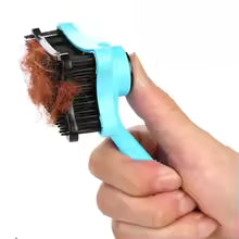 Automatic pet hair removal comb