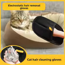 Pet hair removal roller removes hair and dog