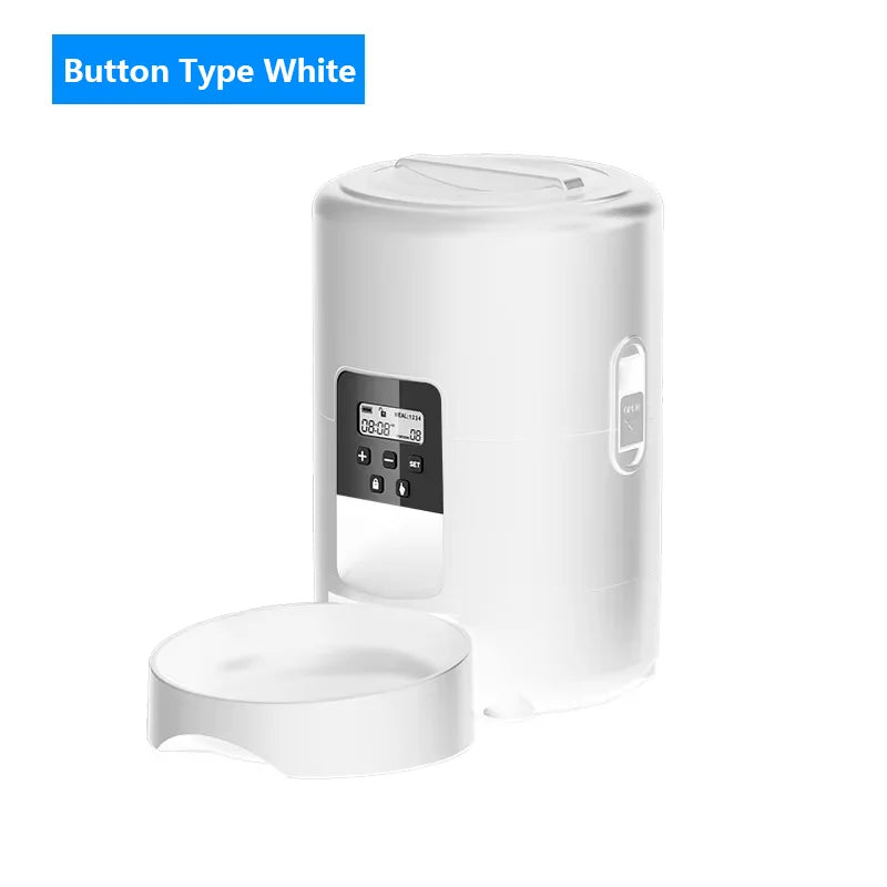 2L APP Control Automatic Pet Feeder Button Version Auto Cat Food Dispenser