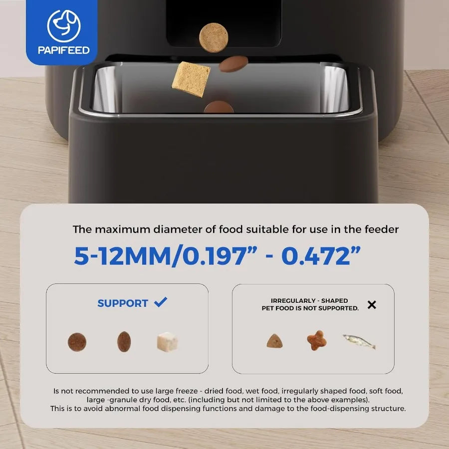 WiFi Automatic Cat Feeder with APP Control for Remote Feeding