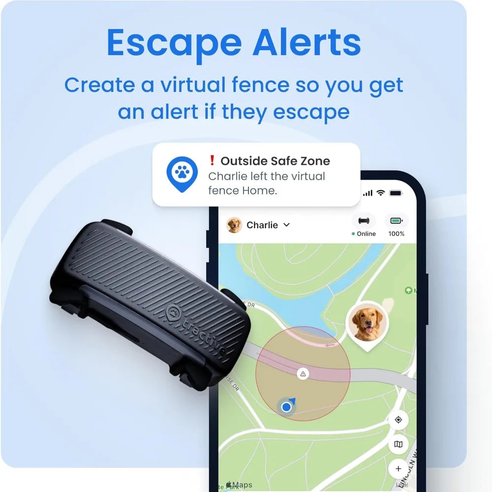 Tractive Smart Dog GPS Tracker | Live Pet Tracker with Virtual Fence