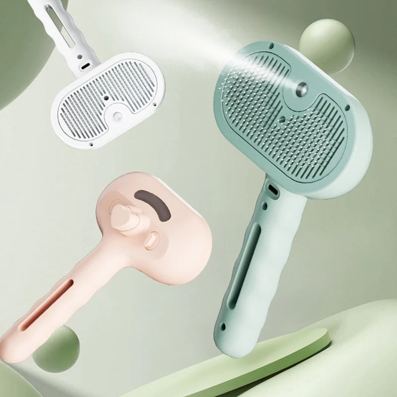 Cat Steam Brush Electric Spray Cat Hair Brushes Pet Massage Grooming Comb