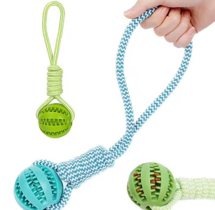 Toy ball for pet digs puppy cat dog pet food treat feeder ches tooth cleaning ball