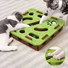 Toys felt box with bellball kitten plying toys interactive funy combination set cat supplies