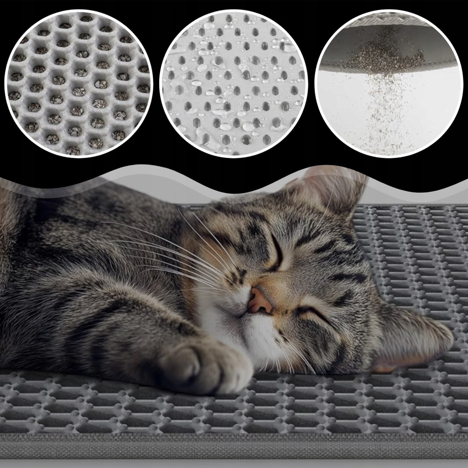 Katzenstreu- box matten, splash proof matten filter matten