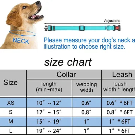 Anti choking adjuctable dog collar, pet ollar nylon reflective solid color polyester comfortable breathable