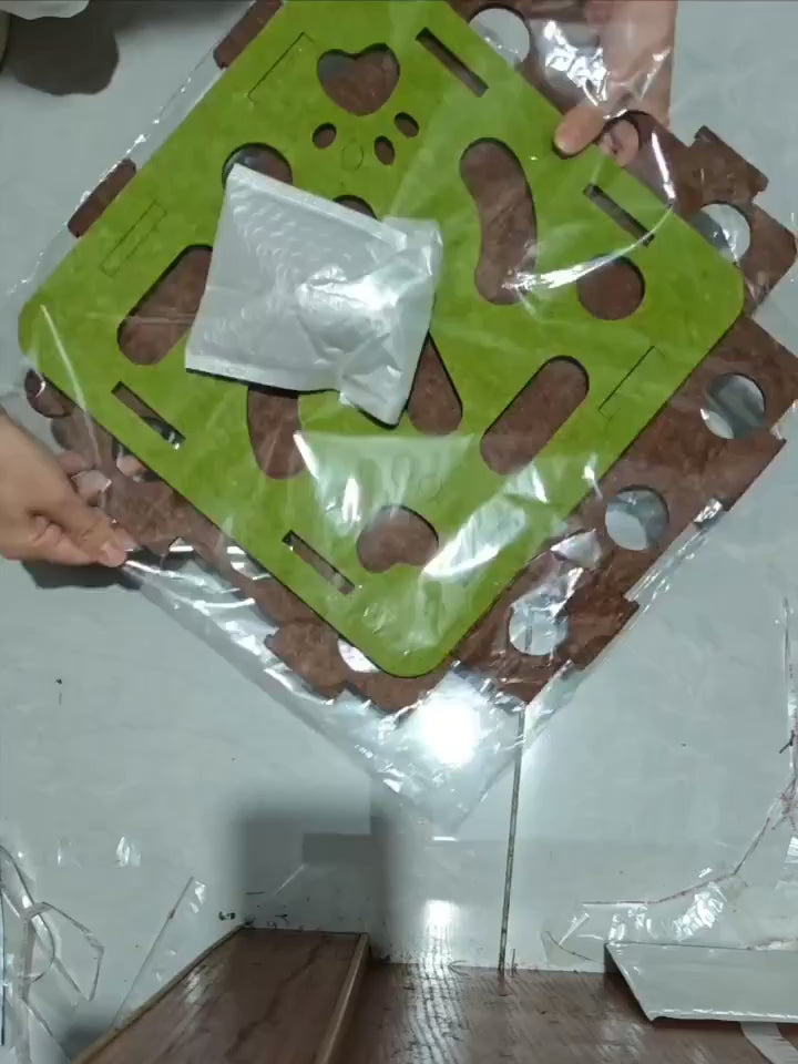 Toys felt box with bellball kitten plying toys interactive funy combination set cat supplies