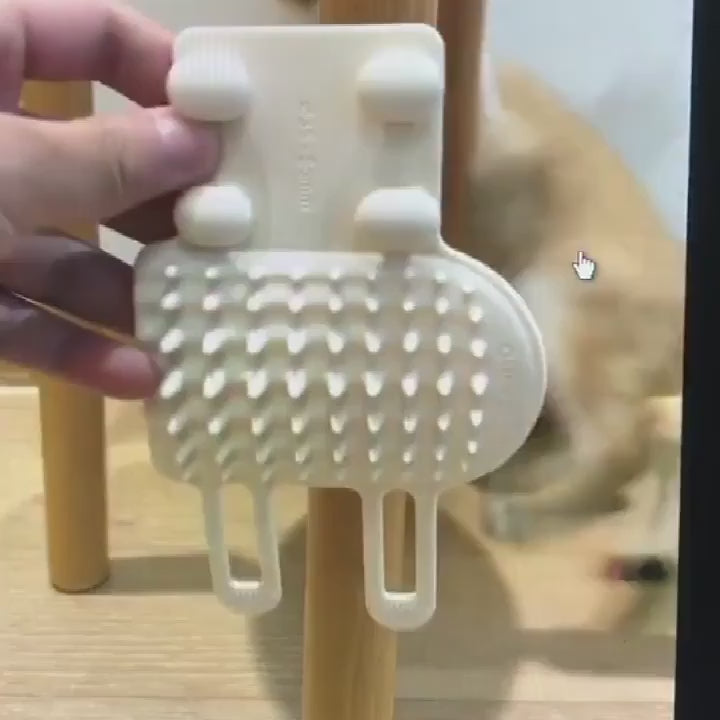 Comb cat scraching robbing brush kittern grooming self cleaning wall corner cat scratcher comb